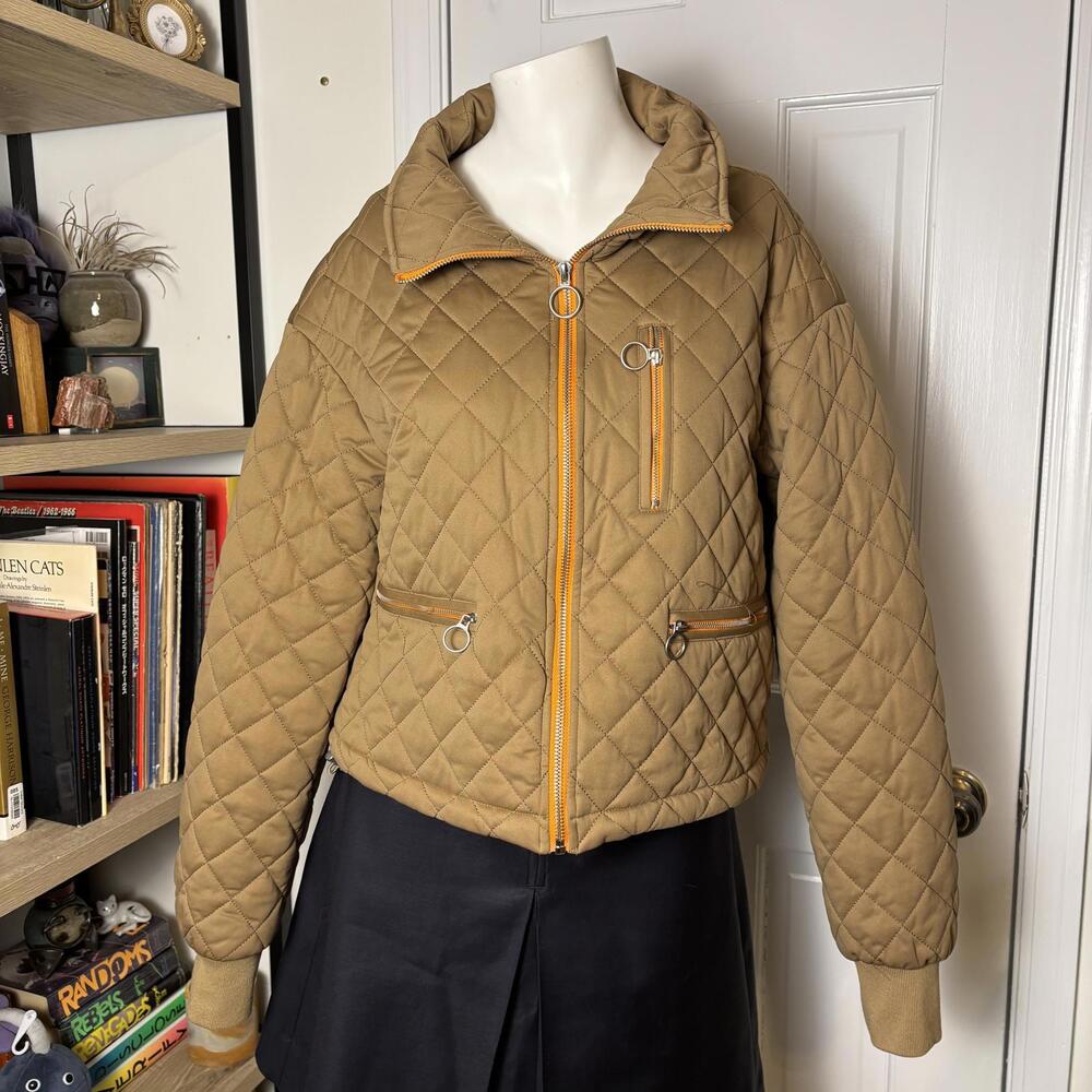 Avec les Filles S Quilted Zip Up Utility Jacket